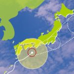 台風の進路予想図