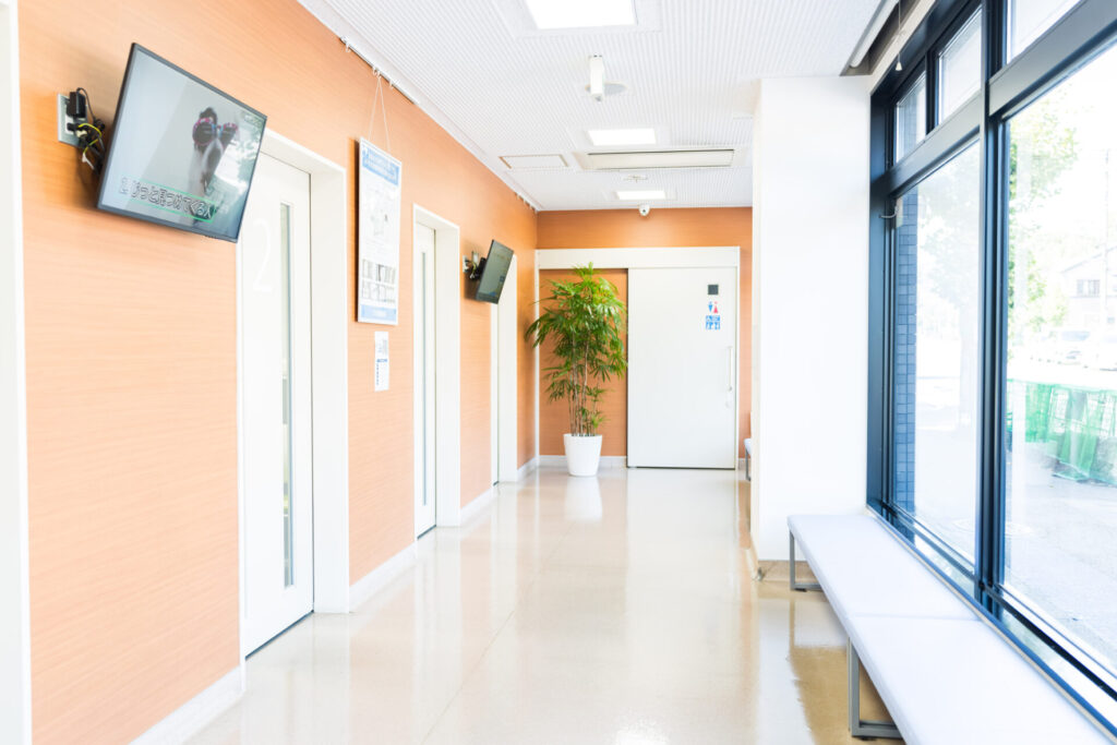 開放的な待合スペース